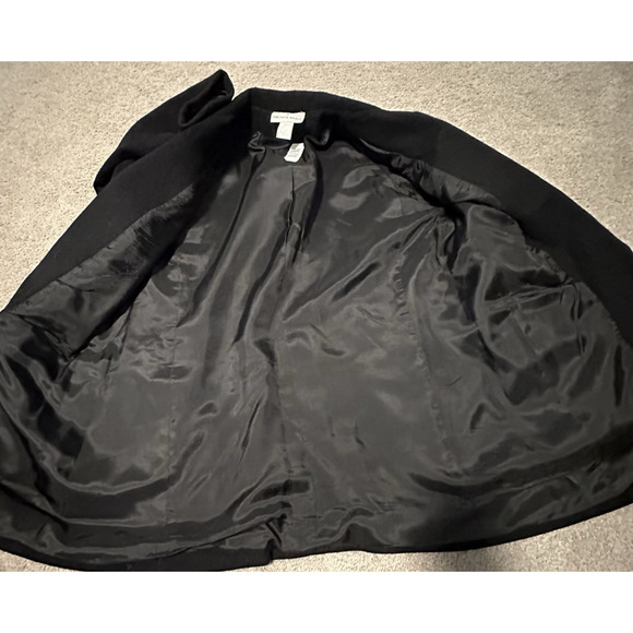 Saks Fifth Avenue Women 12 Blazer Wool Cashmere Single Button Lined Black VTG - Picture 3 of 7